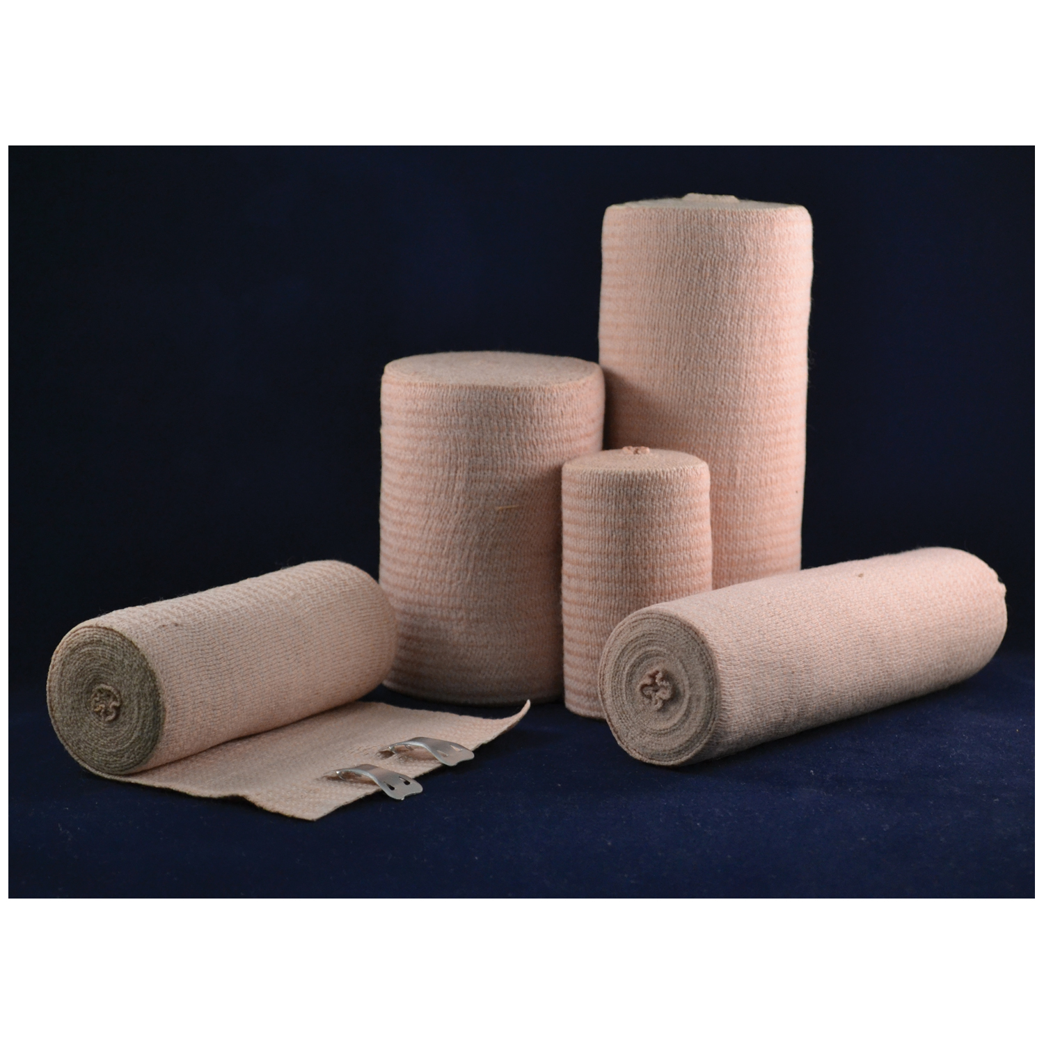 AMBRA LE ROY VALUELASTIC ELASTIC BANDAGE Economy Elastic Bandage, 6" x 5 yds (Stretched) with Standard Clips, Tan, Latex Free (LF), 10/bx, 5 bx/cs (US Only) Ambra Le Roy 73650