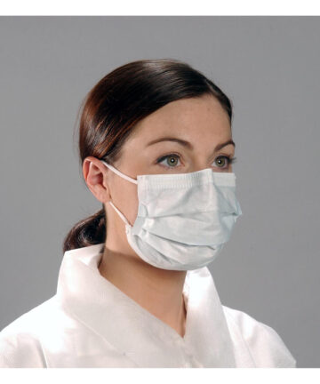 ALPHAPROTECH CRITICAL COVER® COOLONE™ EAR LOOP MASKS CoolOne, Ear Loop Masks, 7in, Magic Arch, 4 Side Sonic Weld Blue, 50/bx AlphaProTech BL-6055
