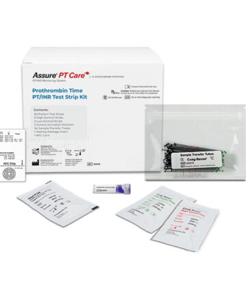 ARKRAY ASSURE PT CARE 2-PACK Assure® PT Care Pack 2 Contents:  (1) each #350222 Assure® PT Care Meter Kit; (2) each #350218 Assure® PT Care Test Strip Kit; (1) each #980121 Assure® Lance Safety Lancets 21g, 100ct (DROP SHIP ONLY) Arkray USA, Inc. 351102