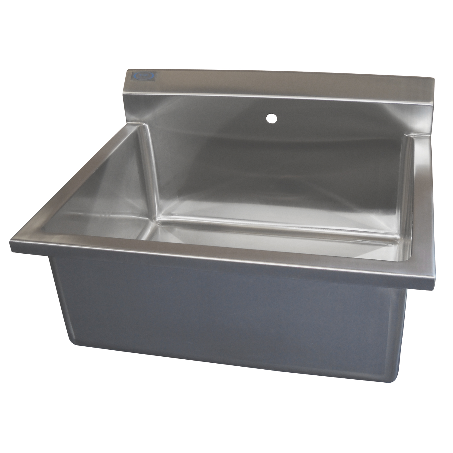 AVANTE DRE SCRUB SINK - SINGLE STATION Single Scrub Sink, Stainless Steel Wall Mount, with Rounded Corners and 12" Backsplash - 30"L x 19.75"D x 22.56"H (DROP SHIP ONLY) (Freight Terms are Prepaid & Add to Invoice-Contact Vendor for Specifics) Avante Health Solutions 3006045