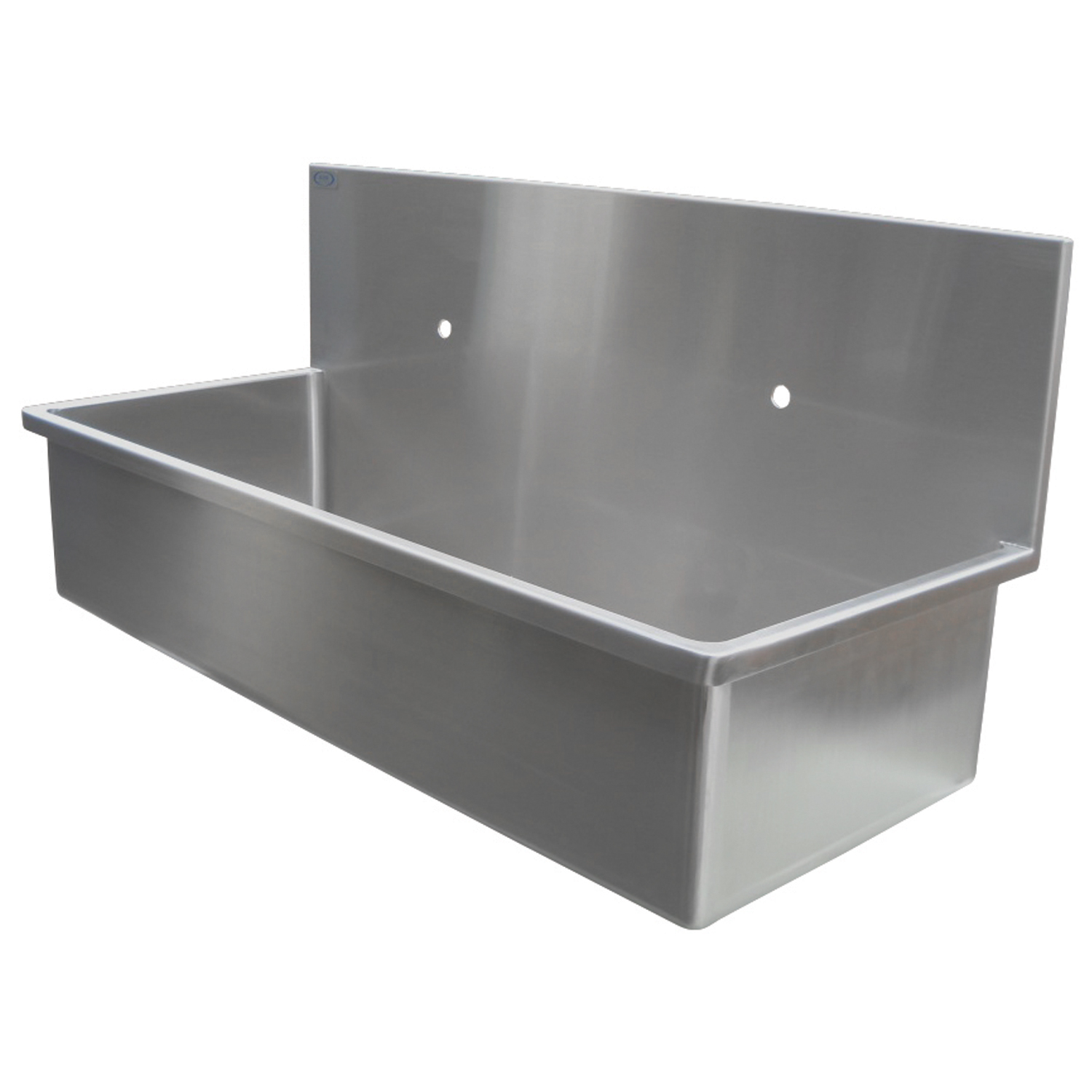 AVANTE DRE SCRUB SINK - DOUBLE STATION Double Scrub Sink, Stainless Steel Wall Mount, with Rounded Corners and 12"H Backsplash - 48"L x 19.75"D x 22.56" H (DROP SHIP ONLY) (Freight Terms are Prepaid & Add to Invoice-Contact Vendor for Specifics) Avante Health Solutions 3006045C