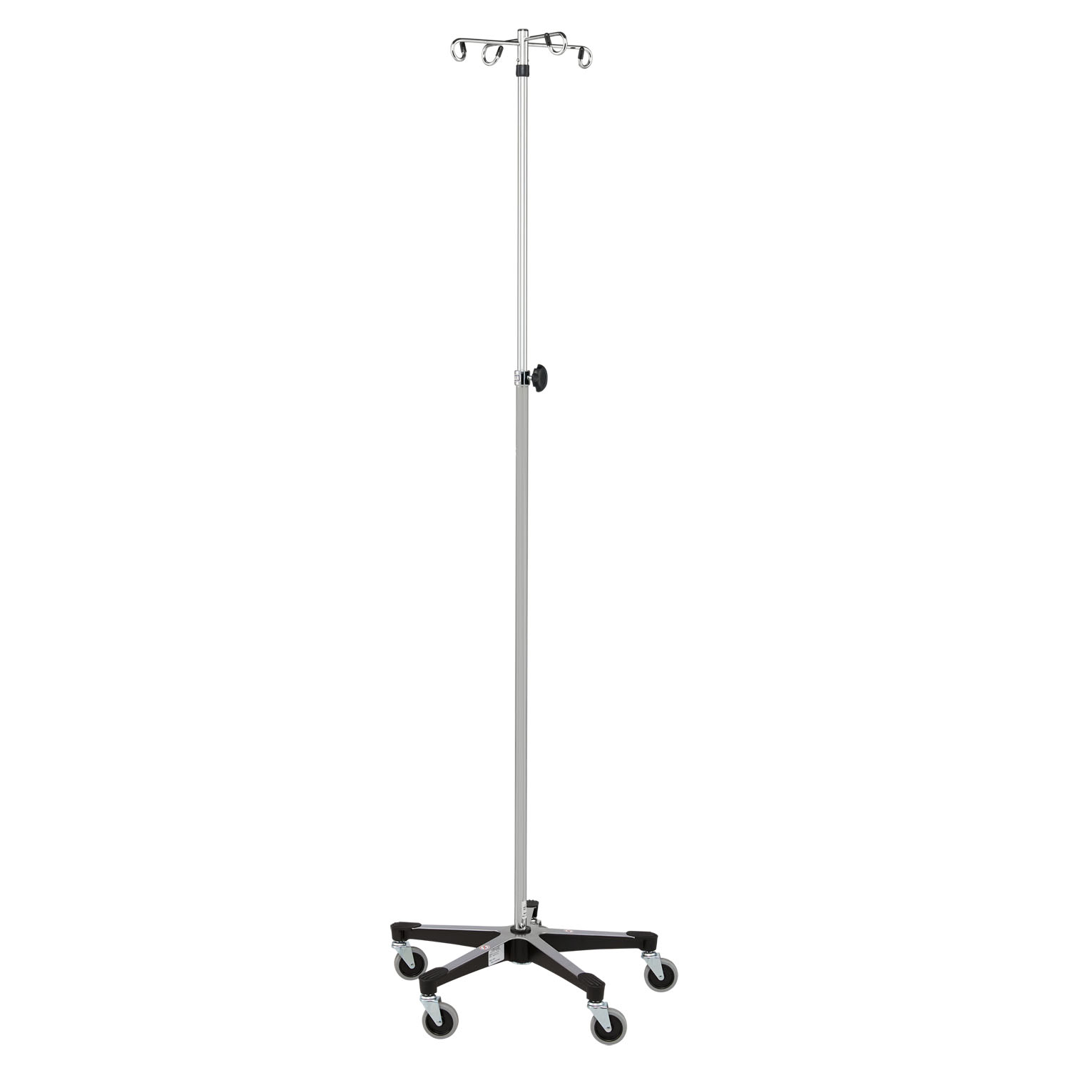 BLICKMAN IV STANDS IV Stand, Heavy Duty, 4 Hook, Secure Grip Hooks, Wall Saver Base On 718 Casters (DROP SHIP ONLY) Blickman Industries 0561350400