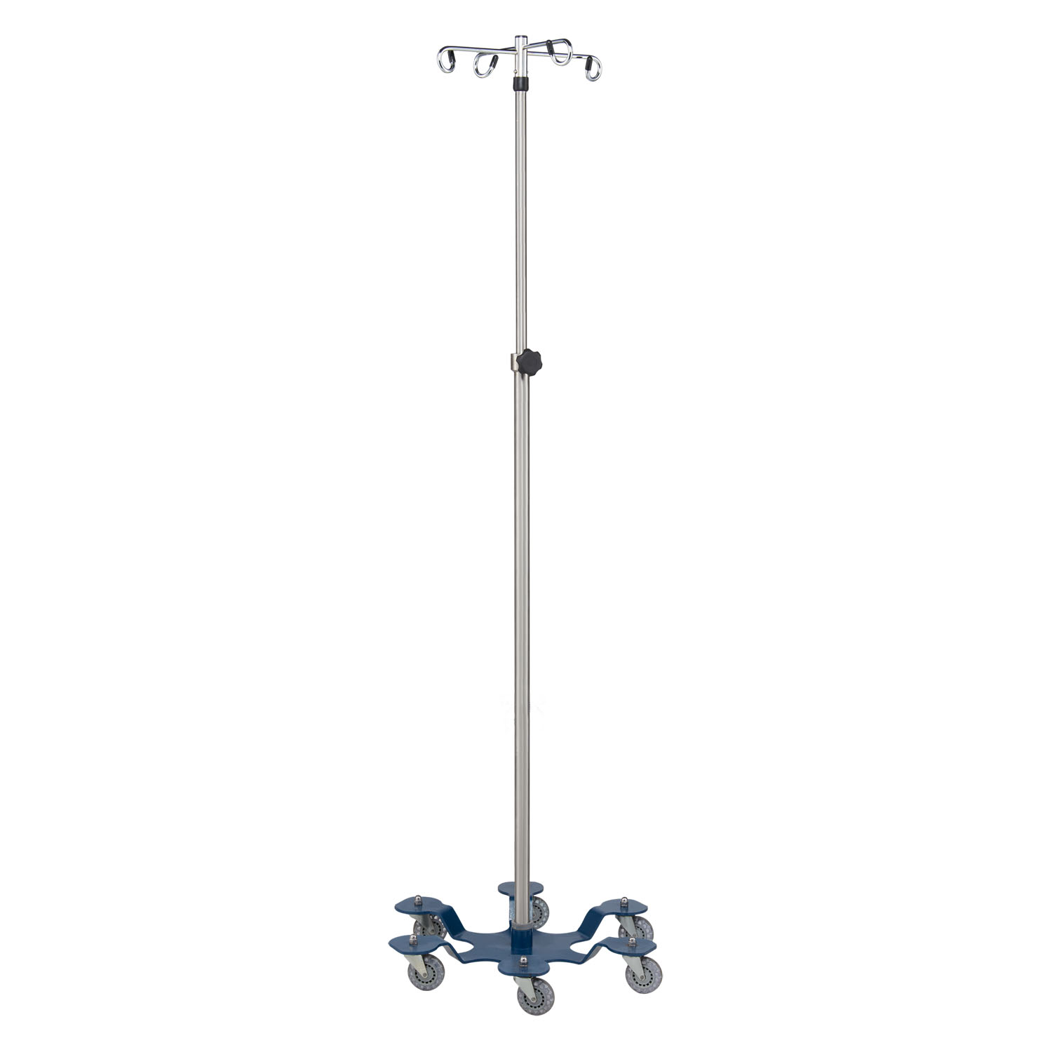 BLICKMAN IV STANDS IV Stand, 4 Hook, 6 Leg, Powder Coated Low Center of Gravity Base (DROP SHIP ONLY) Blickman Industries 0561370400