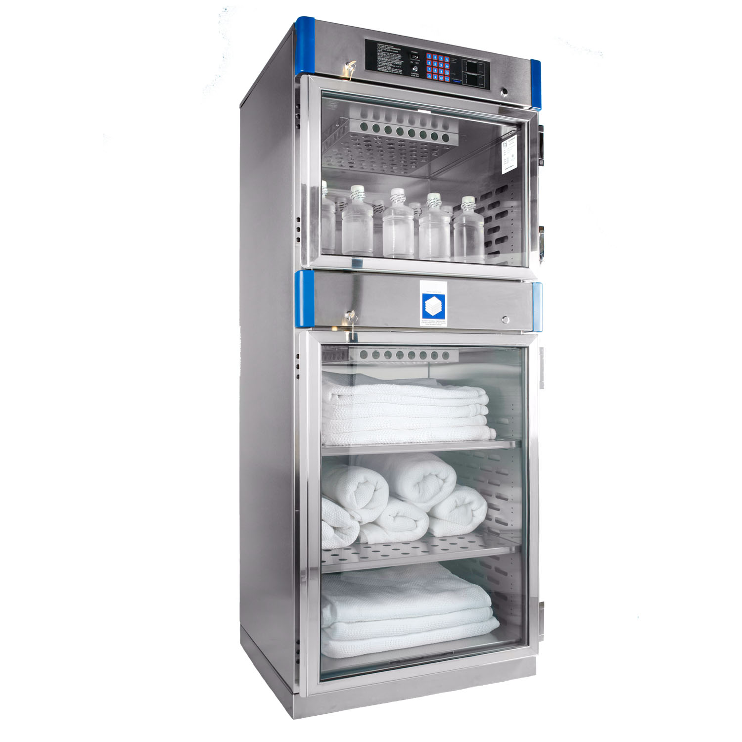 BLICKMAN WARMING CABINETS Warming Cabinet, 30"W x 74 1/2"H x 26 5/8"D, (2) Glass Doors, (3) Adjustable Shelves (DROP SHIP ONLY) Blickman Industries 14B7924243