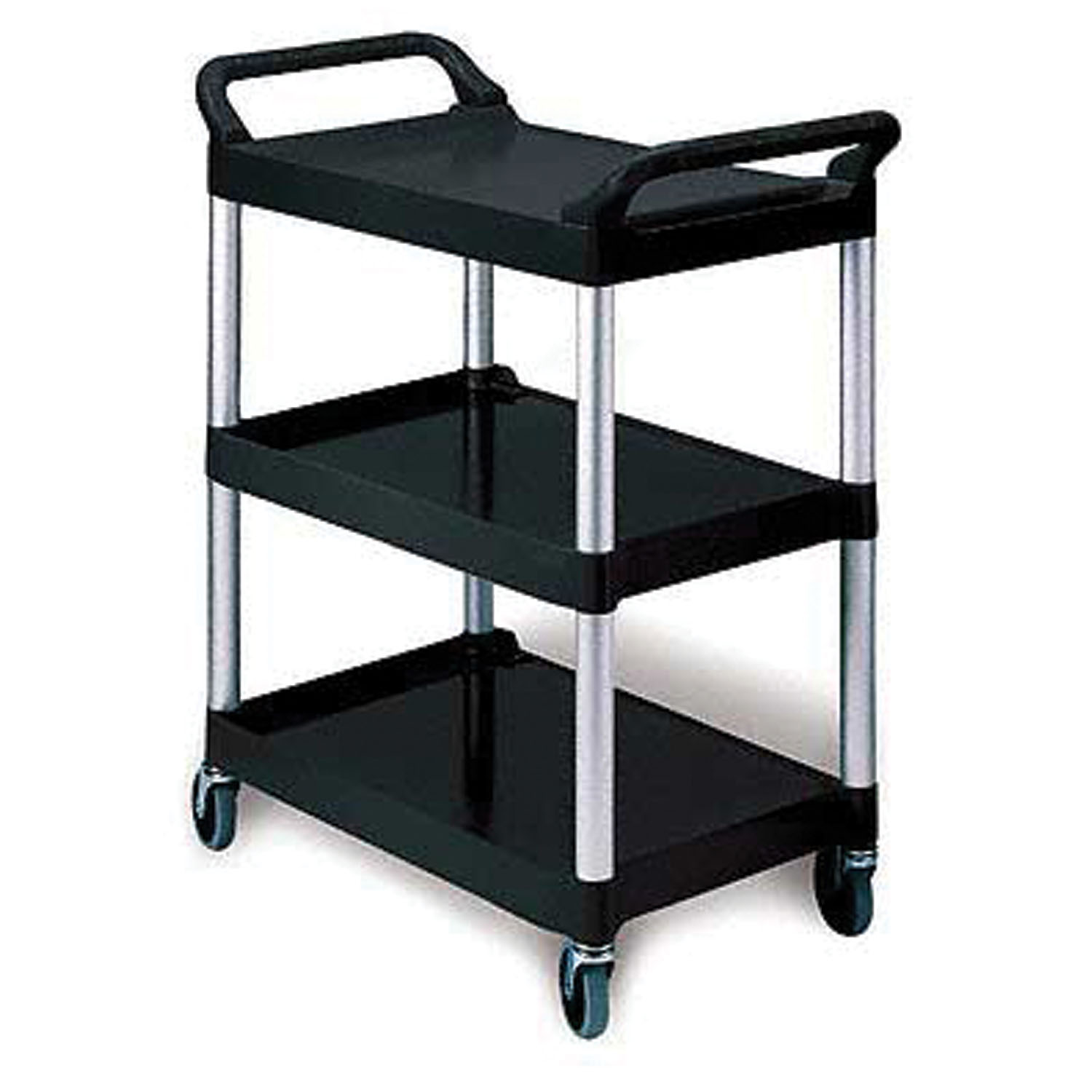 BUNZL/RUBBERMAID CARTS 3424 Utility Cart, Black (DROP SHIP ONLY) ($1250 Minimum Order Mix & Match with Prepaid Freight to Remain at $1250) (Freight Added to Any Order Outside of Bunzl's Delivery Area) Bunzl Distribution Midcentral, Inc. 17703426