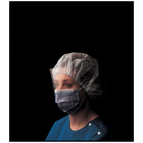 BUSSE PROCEDURAL MASKS Fluid Resistant Mask, Full Wraparound Face Shield, Blue, 99% Eff., 100/cs Busse Hospital Disposables, Inc. 373