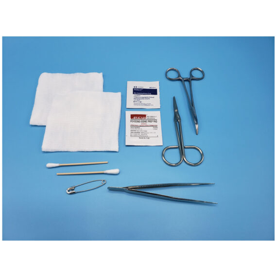 BUSSE GENERAL PURPOSE INSTRUMENT TRAYS General Purpose Tray, Mosquito Hemostat (curved) & Fine Point Scissors, Sterile, 20/cs (US Only) Busse Hospital Disposables, Inc. 752