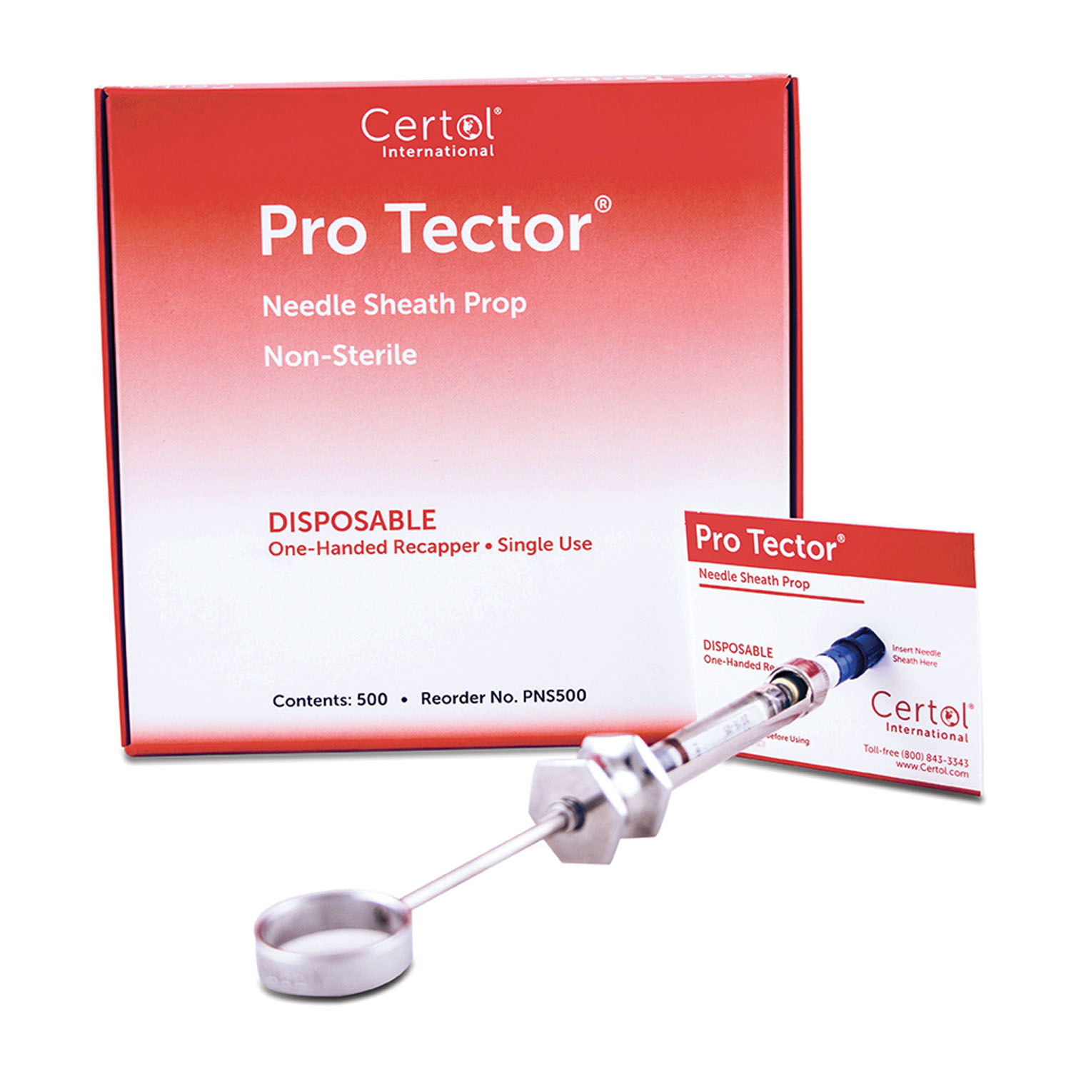 CERTOL PROTECTOR NEEDLE SHEATH PROP Needle Sheath Prop, 2½" x 3¼", 500/bx, 6 bx/cs MicroCare, LLC PNS500