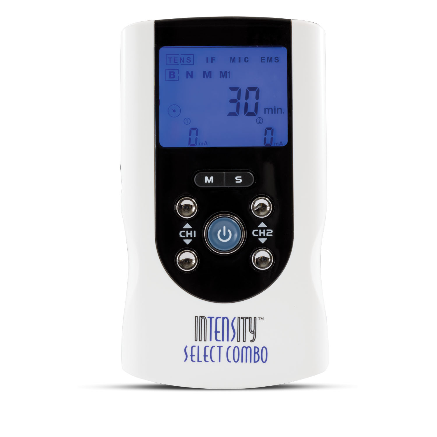 COMPASS HEALTH InTENSity™ SELECT COMBO DEVICE Select Combo Device, Comes Complete with: Device, Carrying Case, 2 Sets of Lead Wires, 9-Volt Battery, AC Adaptor, Instruction Manual, and Pack of Four Self-Adhesive Reusable Electrodes. Basic Assembly Required, 1 Year Warranty (092883) Compass Health DI8195