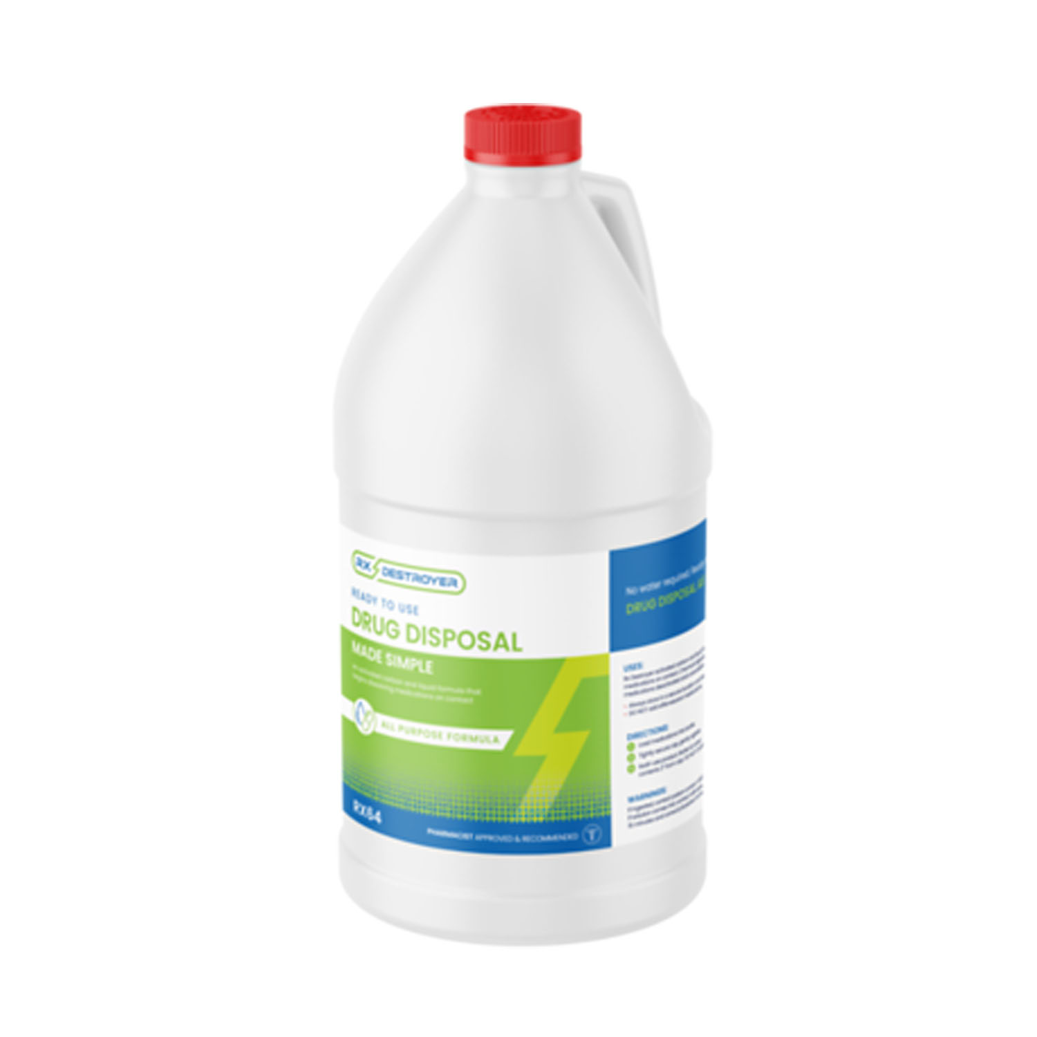 C2R GLOBAL RX DESTROYER Rx Destroyer, 64oz Bottle, 4 btl/cs (96 cs/plt) C2R Global Manufacturing RX64