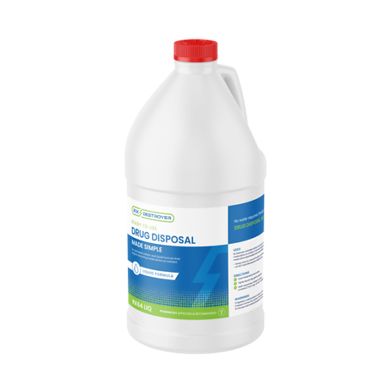 C2R GLOBAL RX DESTROYER Rx Destroyer™ Liquid Meds Only Formula with Hardener Packets, 64 oz Bottles, 4 btl/cs C2R Global Manufacturing RX64LIQ