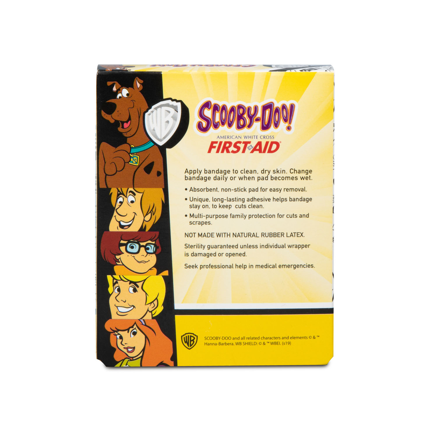 DUKAL CHILDREN‘S CHARACTER ADHESIVE BANDAGES Adhesive Bandage, Scooby Doo™, 7/8" Spot, Sterile, 100/bx, 24 bx/cs (Item is not authorized to be sold in any direct-to-consumer platform or retail space which includes, but is not limited to, Amazon, Walmart, or any other platform or store that is considered retail) Dukal Corporation 10658