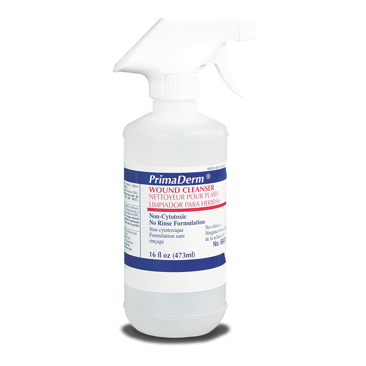 GENTELL PRIMADERM®  WOUND CLEANSERS Wound Cleanser, 17.3 oz Spray Bottle, Non-Sterile, 12/cs Gentell 69201