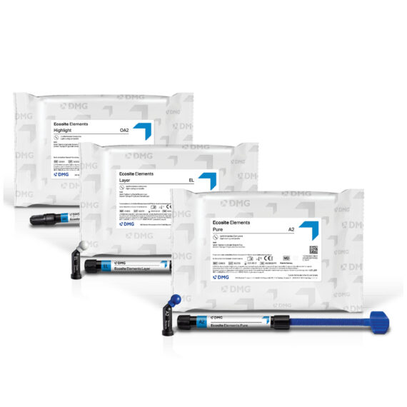 DMG AMERICA ECOSITE ELEMENTS NANOHYBRID COMPOSITE SYSTEM-PURE SHADES Ecosite Elements Pure Refill - A2, 4g Syringe DMG America 222808