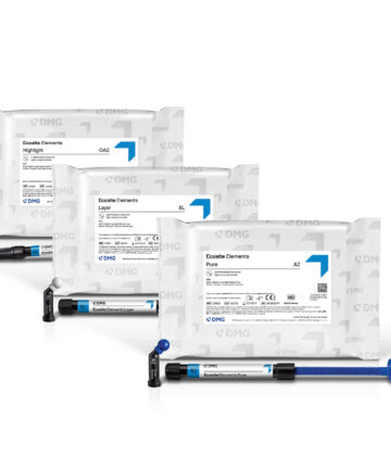 DMG AMERICA ECOSITE ELEMENTS NANOHYBRID COMPOSITE SYSTEM-PURE SHADES Ecosite Elements Pure Refill - A3.5, 4g Syringe DMG America 222810