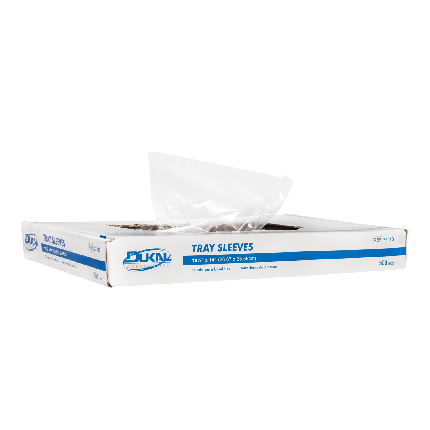 DUKAL TRAY COVERS & SLEEVES Tray Sleeves, 10.5" x 14" , 500/bx, 6 bx/cs (36 cs/plt) Dukal Corporation 27613