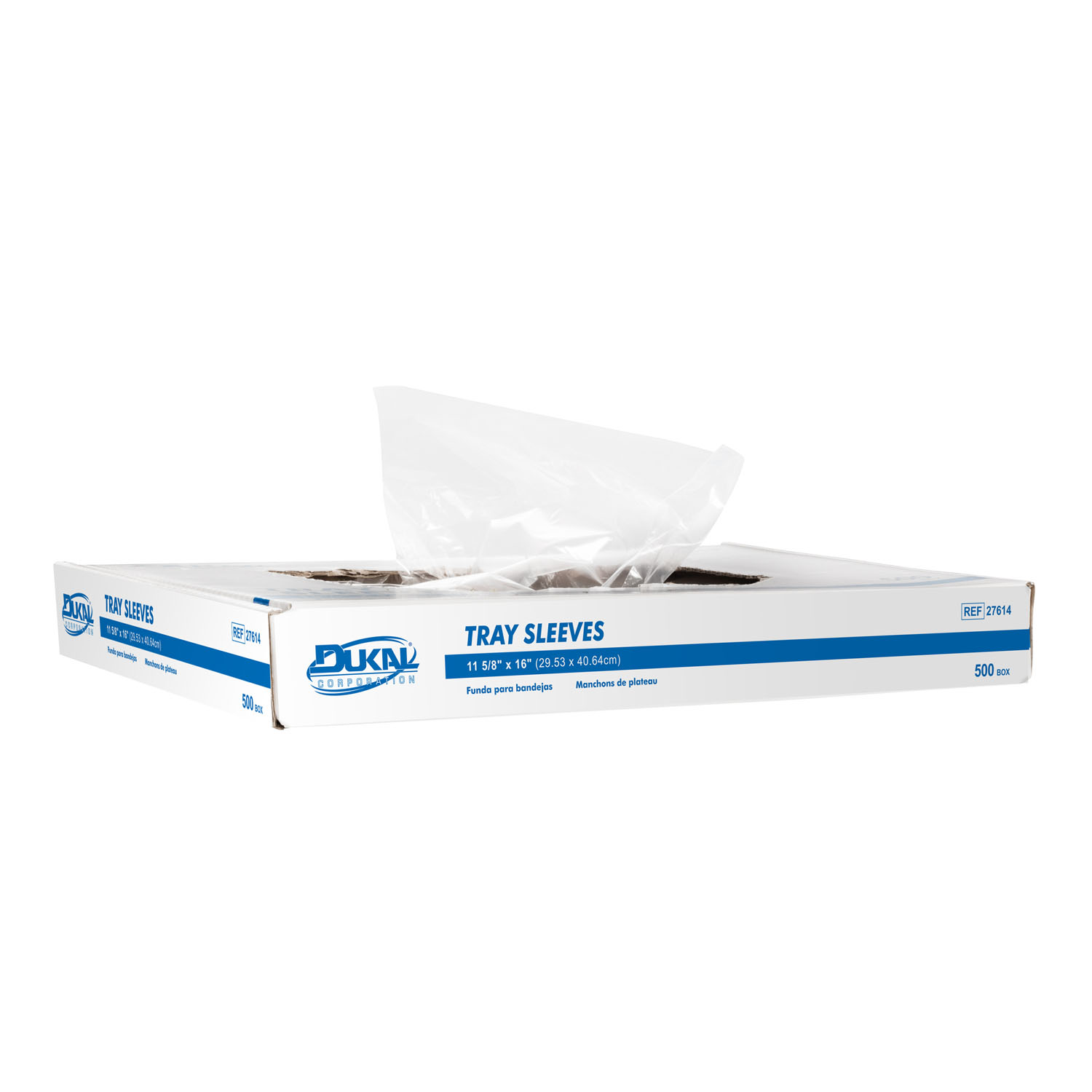 DUKAL TRAY COVERS & SLEEVES Tray Sleeves, 11-5/8" x 16", 500/bx, 6 bx/cs (28 cs/plt) Dukal Corporation 27614