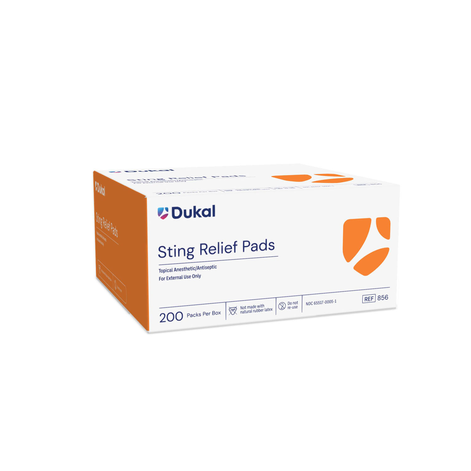 DUKAL STING RELIEF PAD Sting Relief Pad, Medium, 2-Ply, 200/bx, 20 bx/cs (Not Available for sale into Canada) Dukal Corporation 856