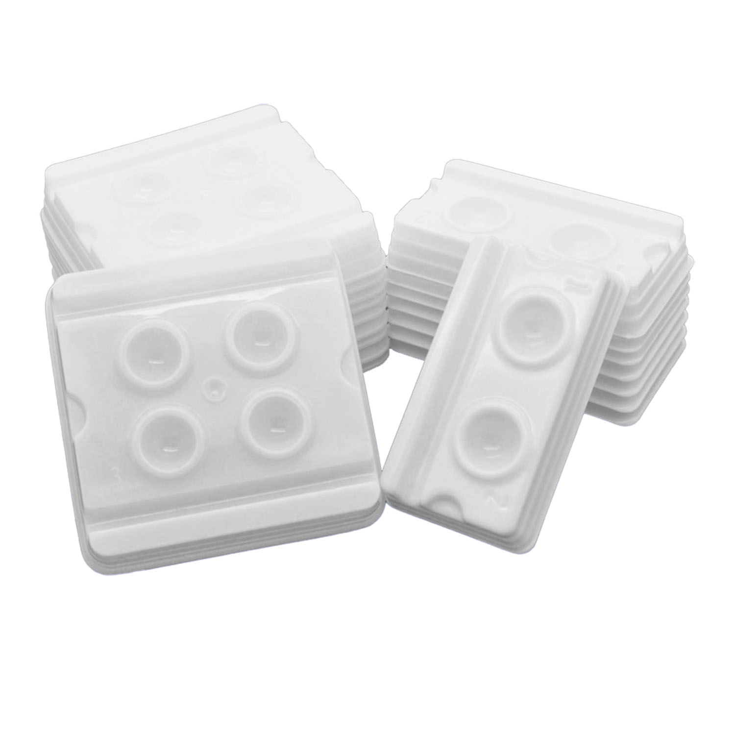 DUKAL UNIPACK DENTAL PROCEDURE ITEMS Mixing Wells, 2-Well with 1 and 2 Markings, White, 500/bx, 24 bx/cs Dukal Corporation UMW-9016