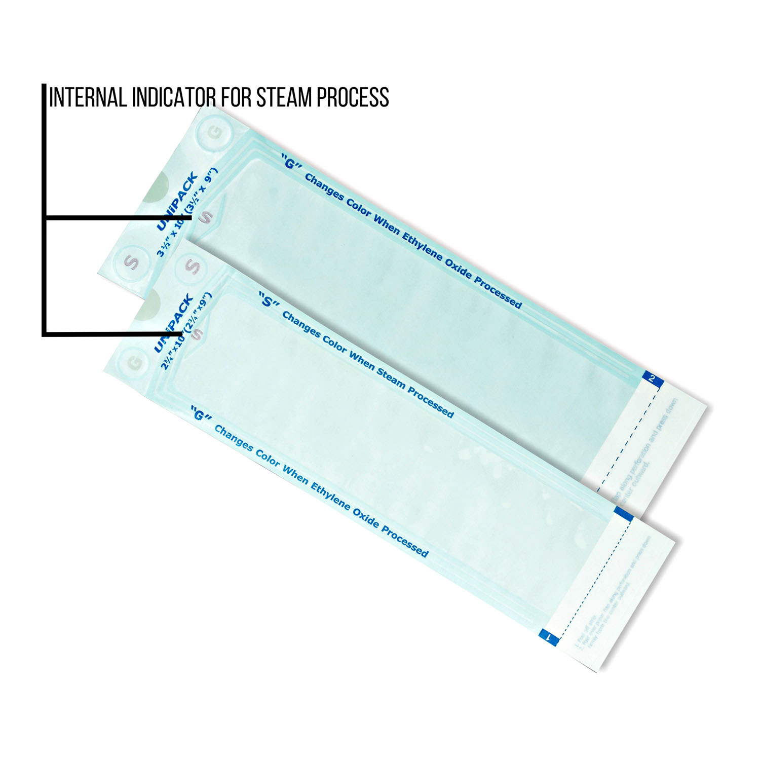 DUKAL UNIPACK STERILIZATION PRODUCTS Sterilization Pouches,  3-1/2" x 6-1/2", 200/bx, 16 bx/cs Dukal Corporation UPP-3565
