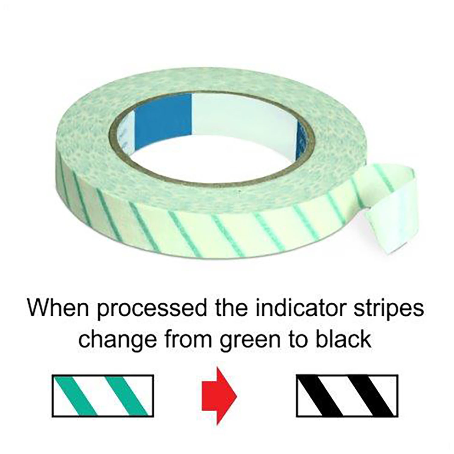 DUKAL UNIPACK STERILIZATION PRODUCTS Sterilization Tape, Steam, 1" x 60 yards, 6 rl/bx, 6 bx/cs Dukal Corporation UPST-100
