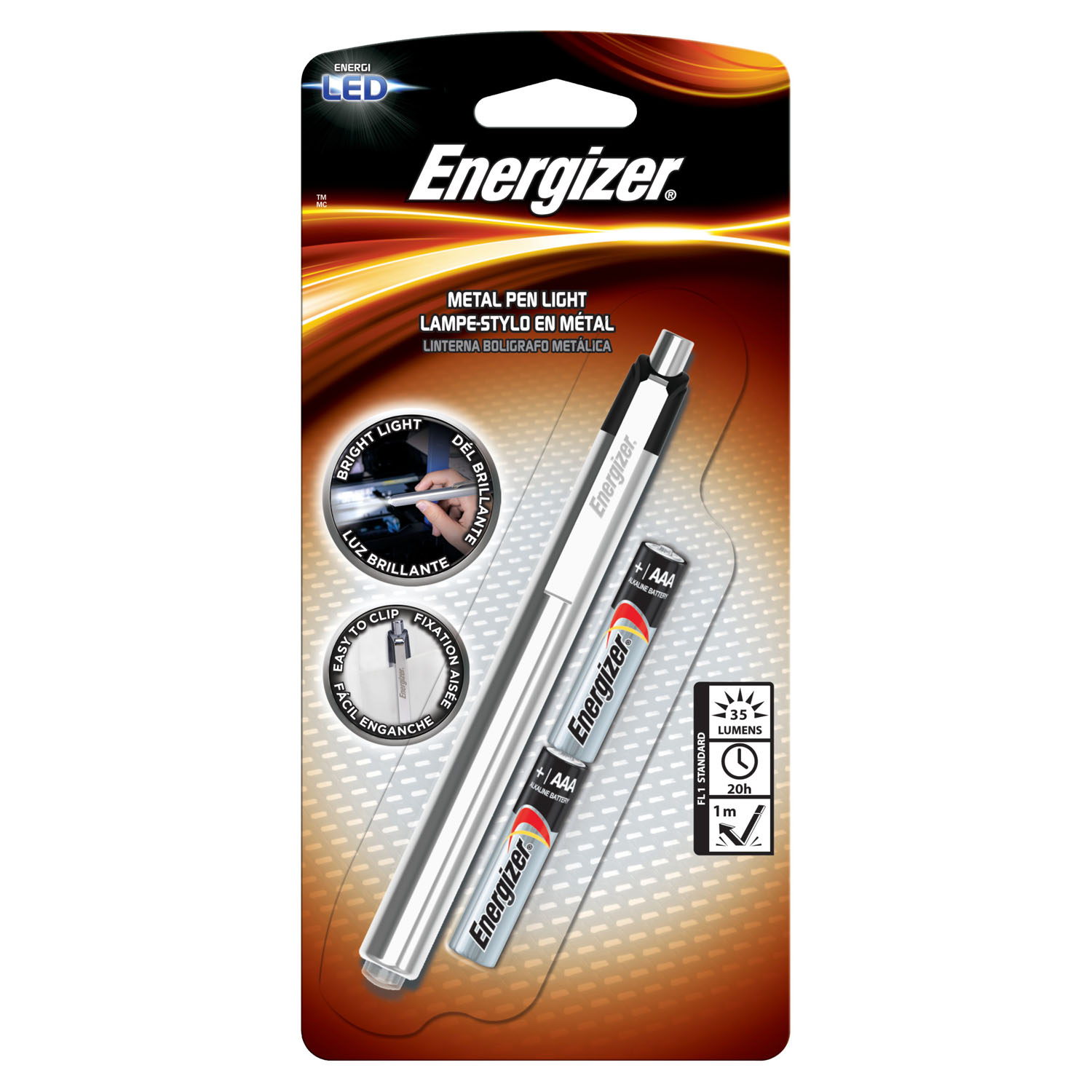 ENERGIZER FLASHLIGHT - ECONOMY Energizer Penlight, 4/cs Energizer Battery, Inc. PLED23AEH