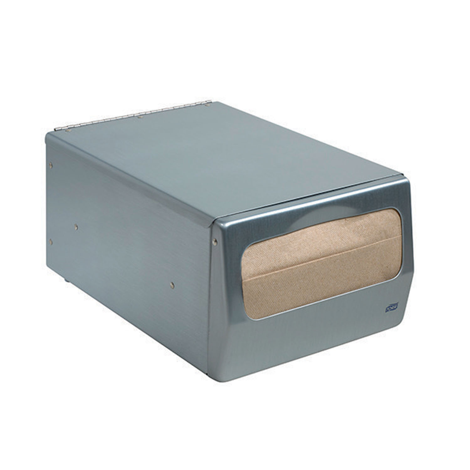 ESSITY TORK NAPKIN DISPENSER Napkin Dispenser, Masterfold, Counter, Universal, Brushed Steel, N7, Metal, 5.6" x 7.6" x 11.8" (42 cs/plt) (To Be DISCONTINUED) Essity Professional Hygiene North America, LLC 17CBS