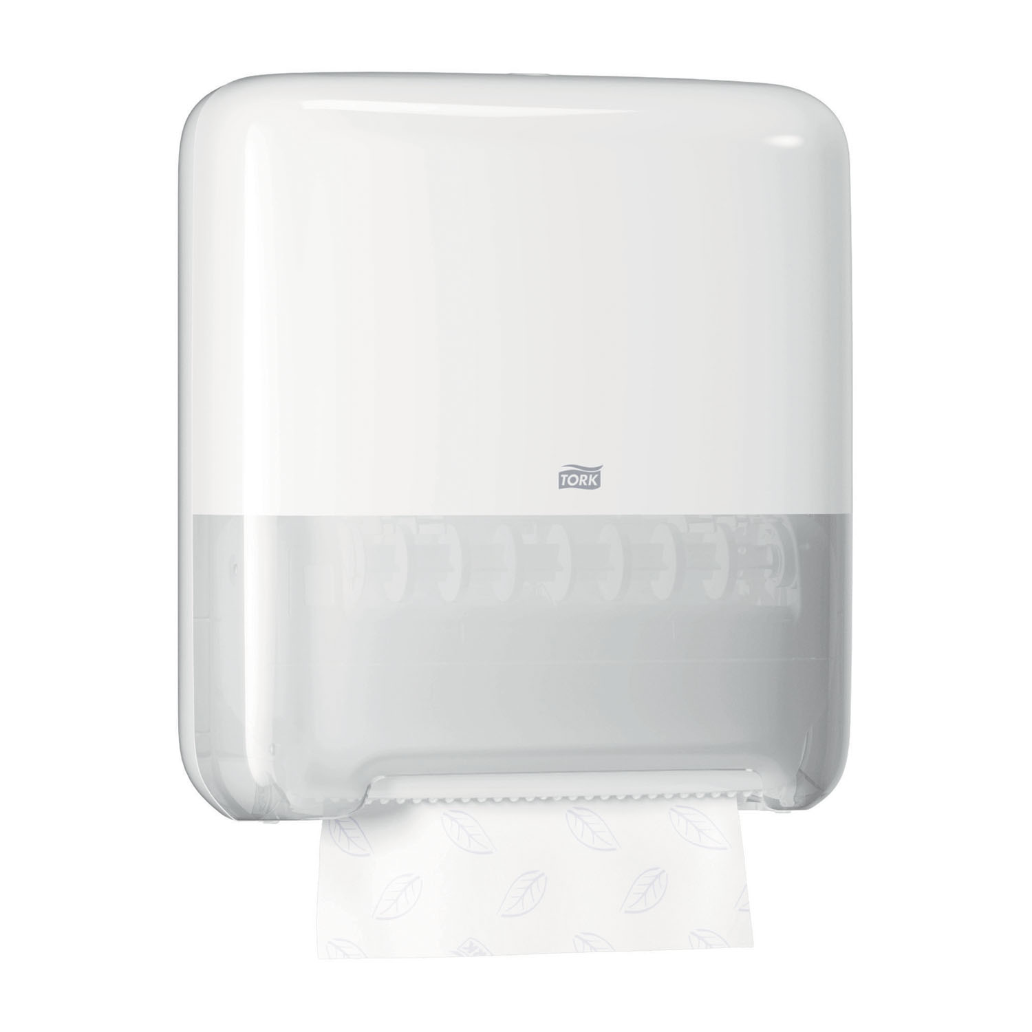ESSITY TORK MATIC® HAND TOWEL DISPENSER Hand Towel Roll Dispenser, Elevation, Universal, White, H1, Plastic, 14.7" x 13.2" x 8.1" (75 cs/plt) Essity Professional Hygiene North America, LLC 5510202