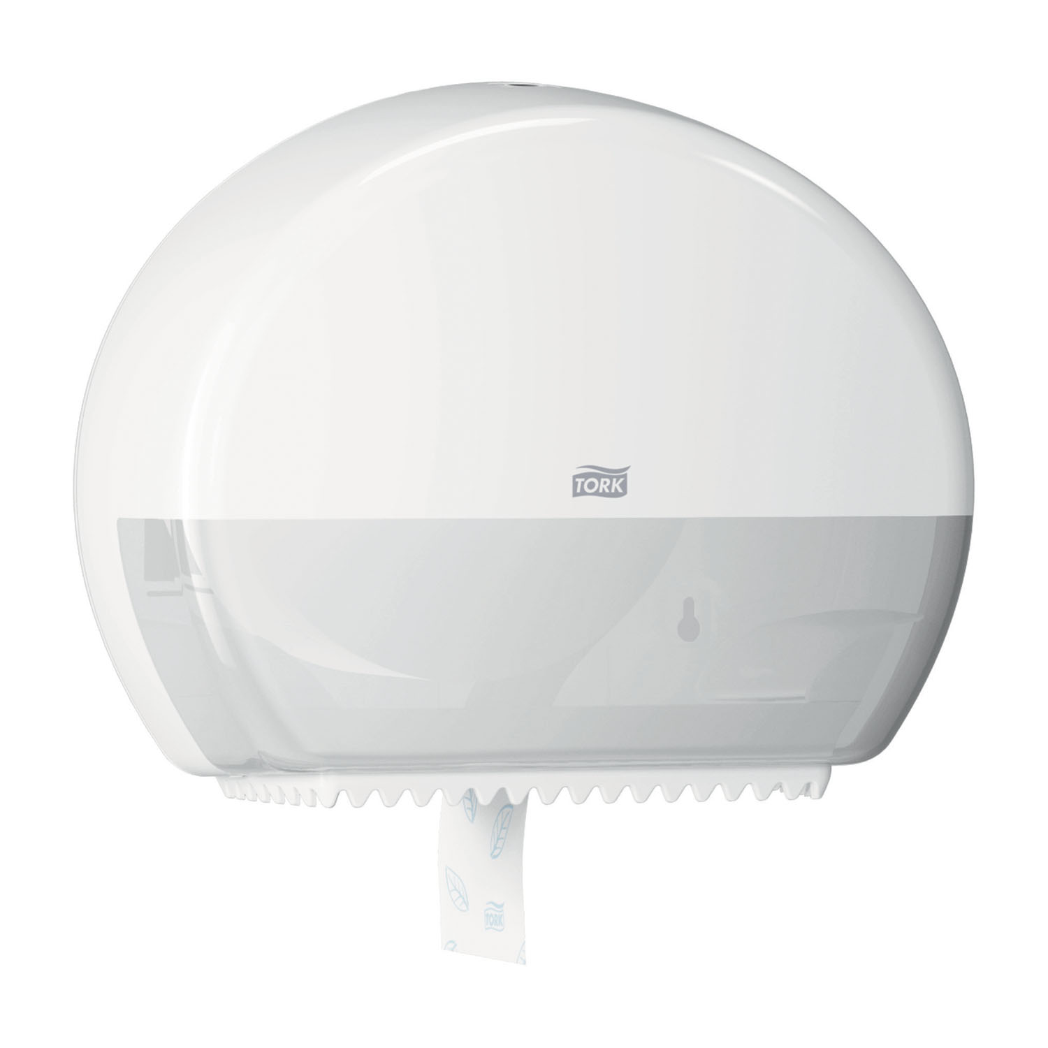 ESSITY TORK BATH TISSUE DISPENSER Bath Tissue Roll Dispenser, with Reserve, Jumbo, Mini, Universal, White, T2, Plastic, 10.8" x 13.6" x 5.2" (176 cs/plt) Essity Professional Hygiene North America, LLC 555020A
