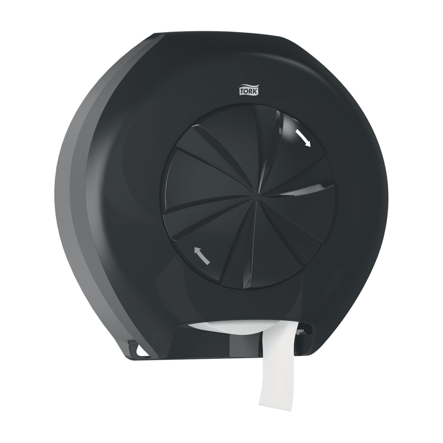 ESSITY TORK BATH TISSUE DISPENSER Bath Tissue Roll Dispenser, 3 Roll, for OptiCore®, Universal, Black, T11, Plastic, 14.6" x 14.1" x 6.3" (60 cs/plt) Essity Professional Hygiene North America, LLC 565828
