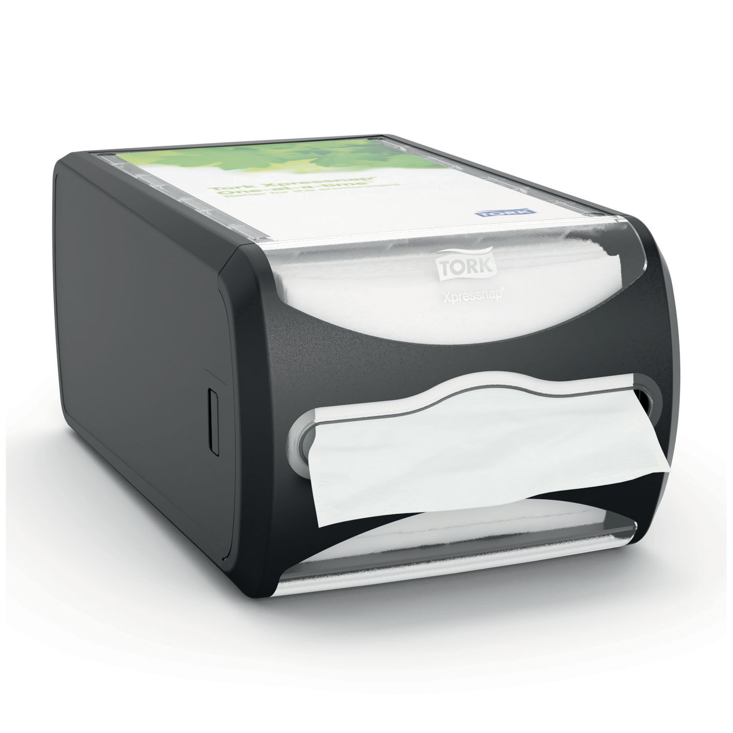 ESSITY TORK NAPKIN DISPENSER Napkin Dispenser, Counter, Universal, Black, N4, Plastic, 5.7" x 7.5" x 12.1" (270 cs/plt) Essity Professional Hygiene North America, LLC 6432000