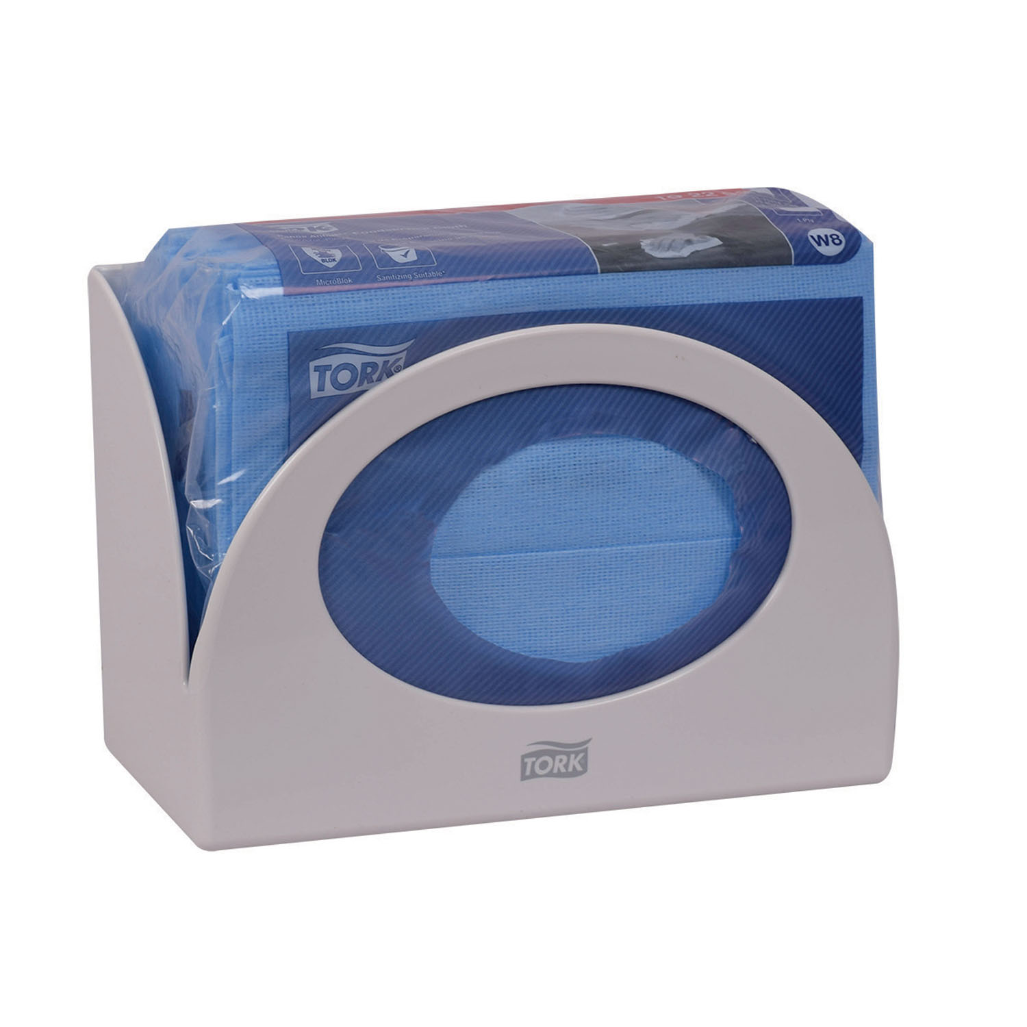 ESSITY TORK FOODSERVICE DISPENSERS Wiper Dispenser, Small Bracket, Universal, White, W8, 5.7" x 8.4" x 4.2" (160 cs/plt) Essity Professional Hygiene North America, LLC 655300