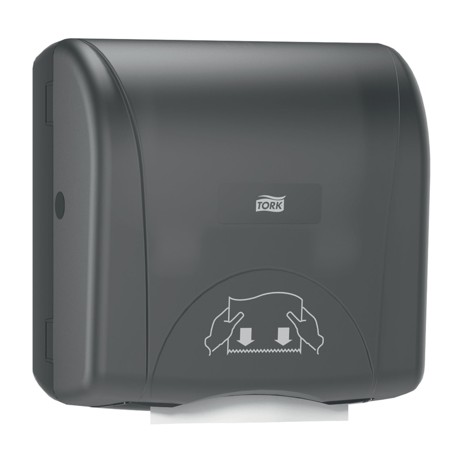 ESSITY TORK HAND TOWEL DISPENSERS Hand Towel Roll Dispenser, Mechanical, Mini, Universal, Black, H76, Plastic, 12.5" x 11.8" x 7.5" (144 cs/plt) Essity Professional Hygiene North America, LLC 774728