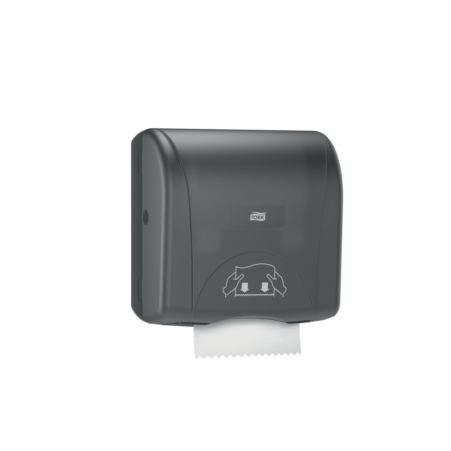 ESSITY TORK HAND TOWEL DISPENSERS Hand Towel Roll Dispenser, Mechanical, Mini, Universal, Black, H86, Plastic, 12.5" x 11.8" x 7.5" (144 cs/plt) Essity Professional Hygiene North America, LLC 774828