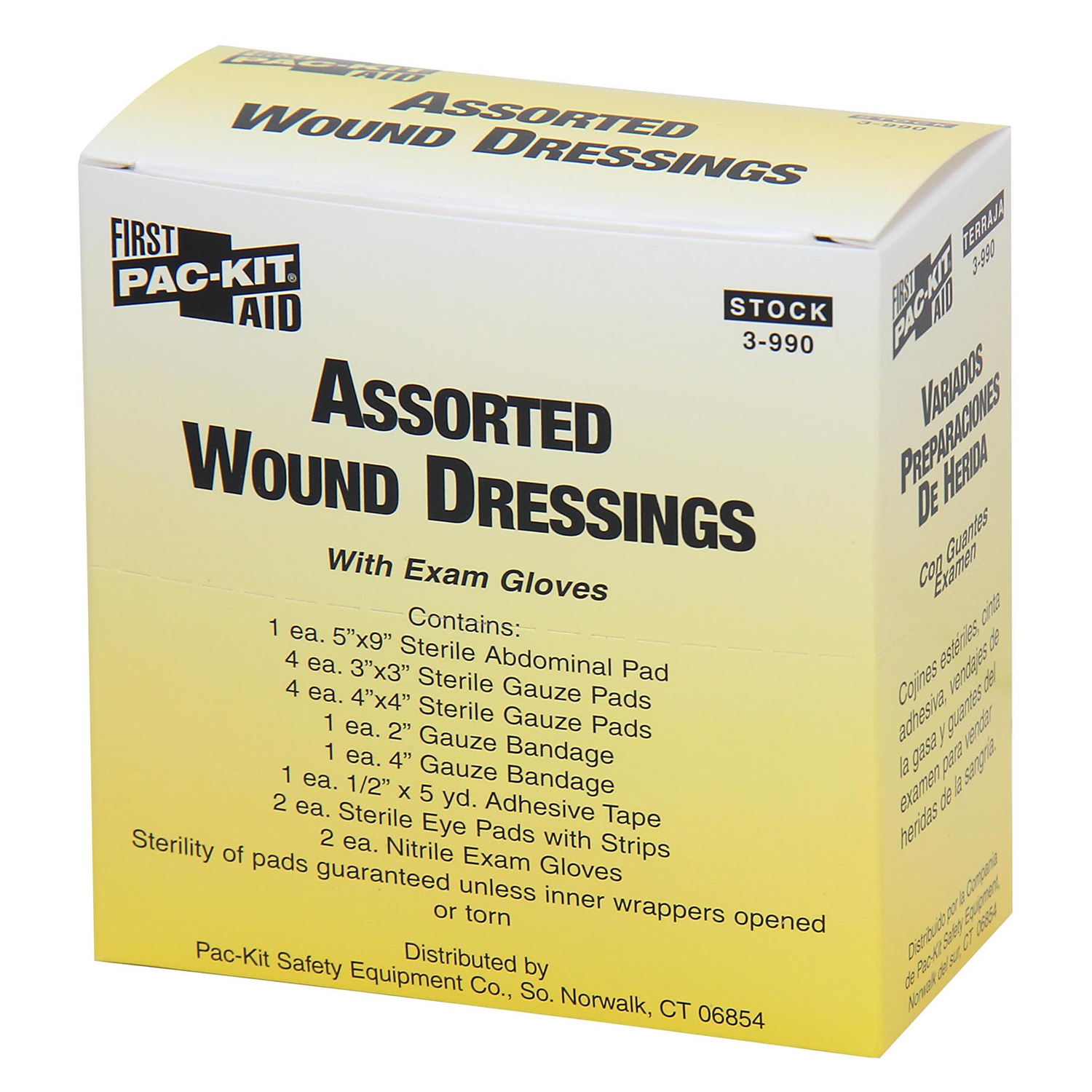 FIRST AID ONLY/ACME UNITED WOUND CARE Large Wound Dressing Pack  (DROP SHIP ONLY - $150 Minimum Order) First Aid Only/Acme United Corporation 3-990