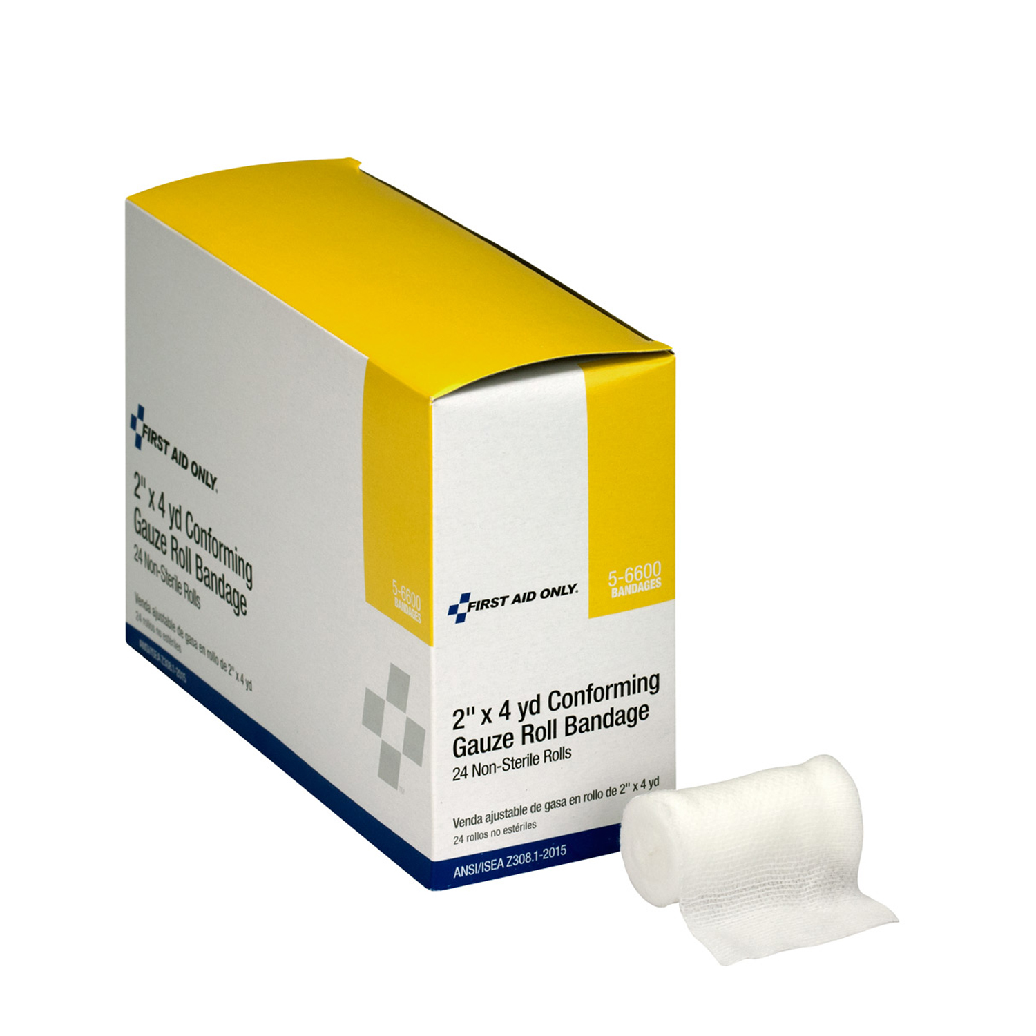 FIRST AID ONLY/ACME UNITED WOUND CARE Conforming Gauze, Non-Sterile, 2"x4yd, 24/bx (DROP SHIP ONLY - $150 Minimum Order) First Aid Only/Acme United Corporation 5-6600