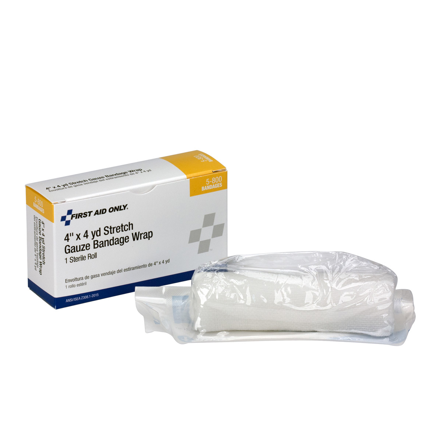 FIRST AID ONLY/ACME UNITED WOUND CARE Sterile Stretch Gauze, 4"x4yd, 1/bx (DROP SHIP ONLY - $150 Minimum Order) First Aid Only/Acme United Corporation 5-800
