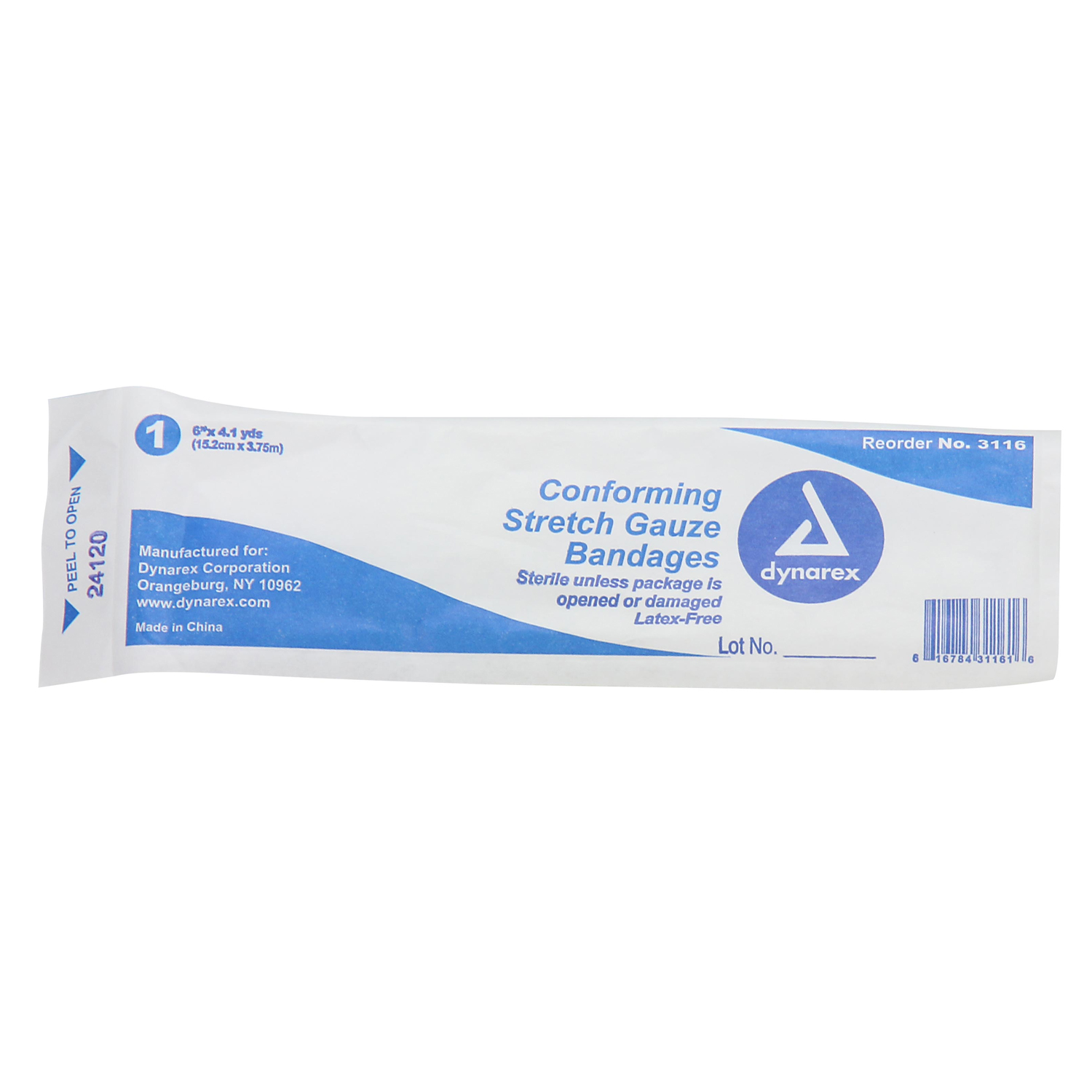 FIRST AID ONLY/ACME UNITED WOUND CARE Sterile Stretch Gauze, 6"x4yd, 1/bx (DROP SHIP ONLY - $150 Minimum Order) First Aid Only/Acme United Corporation 5-900