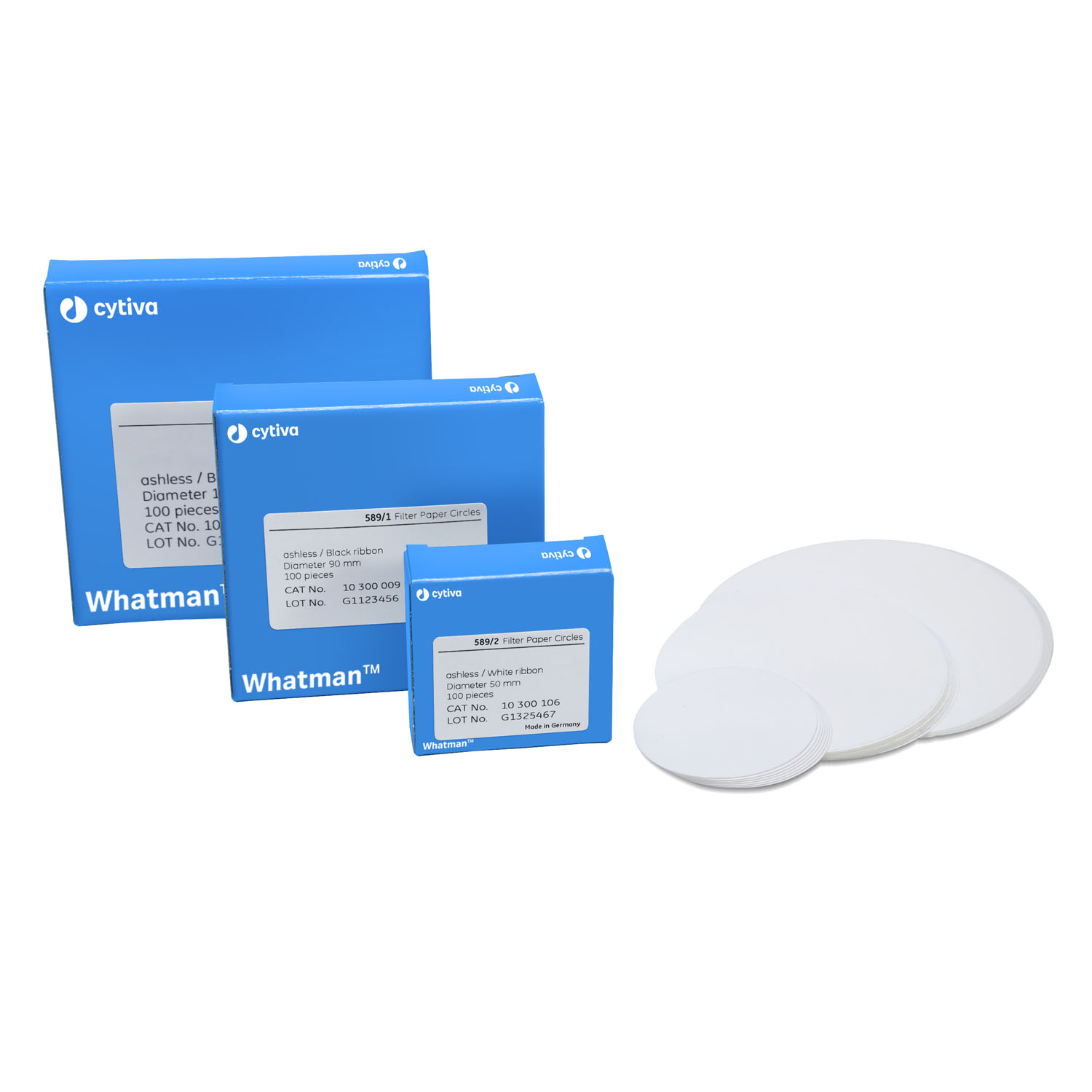 CYTIVA CYTIVA ASHLESS FILTER AIDS Ashless Filter Paper, for Fine Precipitate Retention, Grade 589/3, 142mm Circle, 100/pk Cytiva 10300213