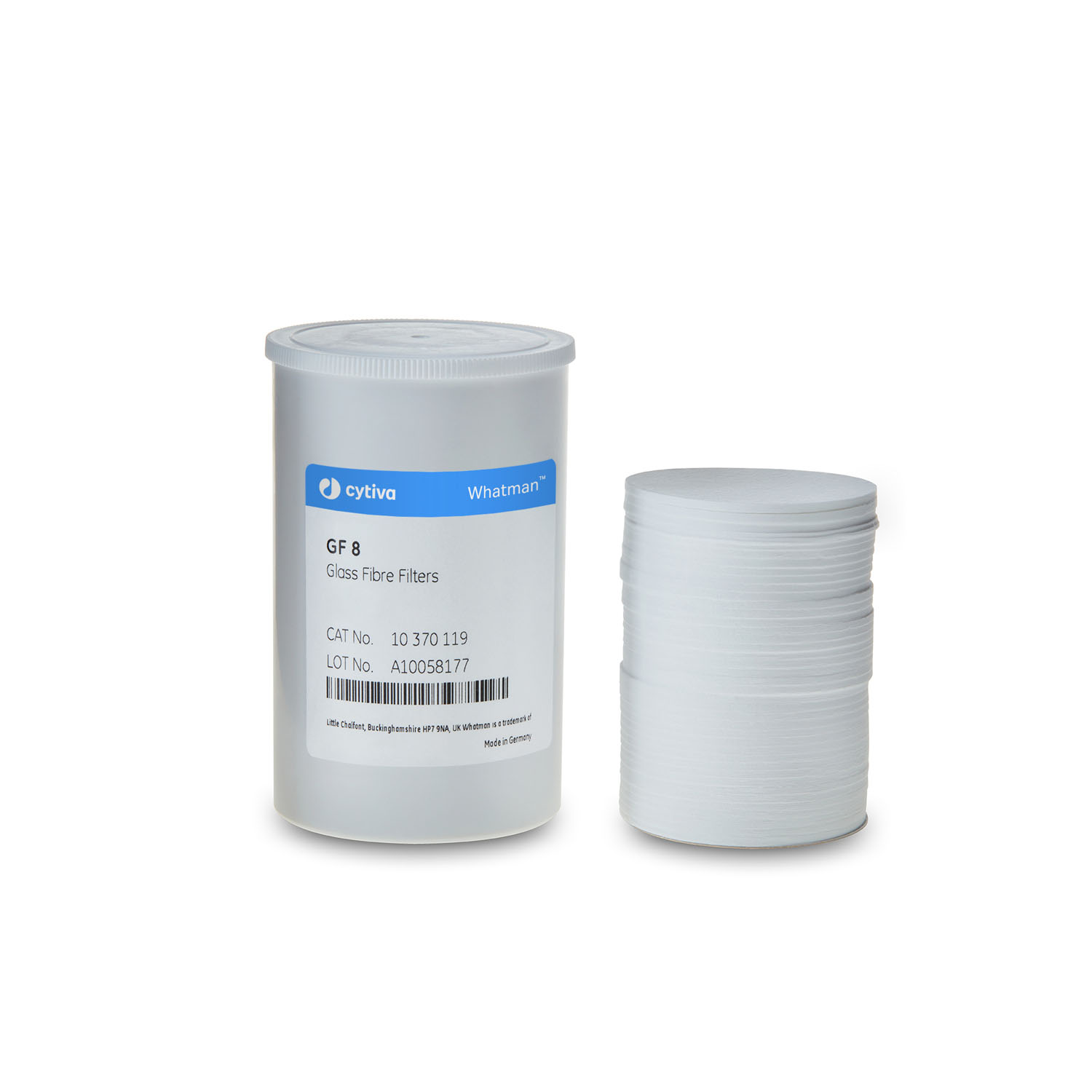 CYTIVA GLASS MICROFIBER FILTER PAPERS Filter Circles, 47mm Dia, with Binder Grade GF 8, 200/pk Cytiva 10370119