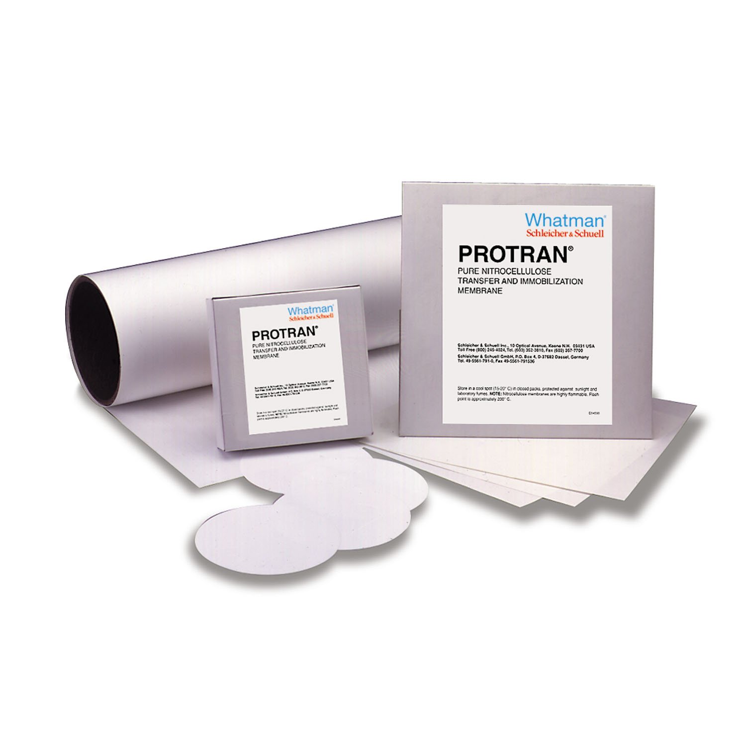 CYTIVA BLOTTING MEMBRANES Blotting Membrane, Protran Nitrocellulose, BA83 Circles, 82mm, 0.2µl Pore Size, 50/pk Cytiva 10401316