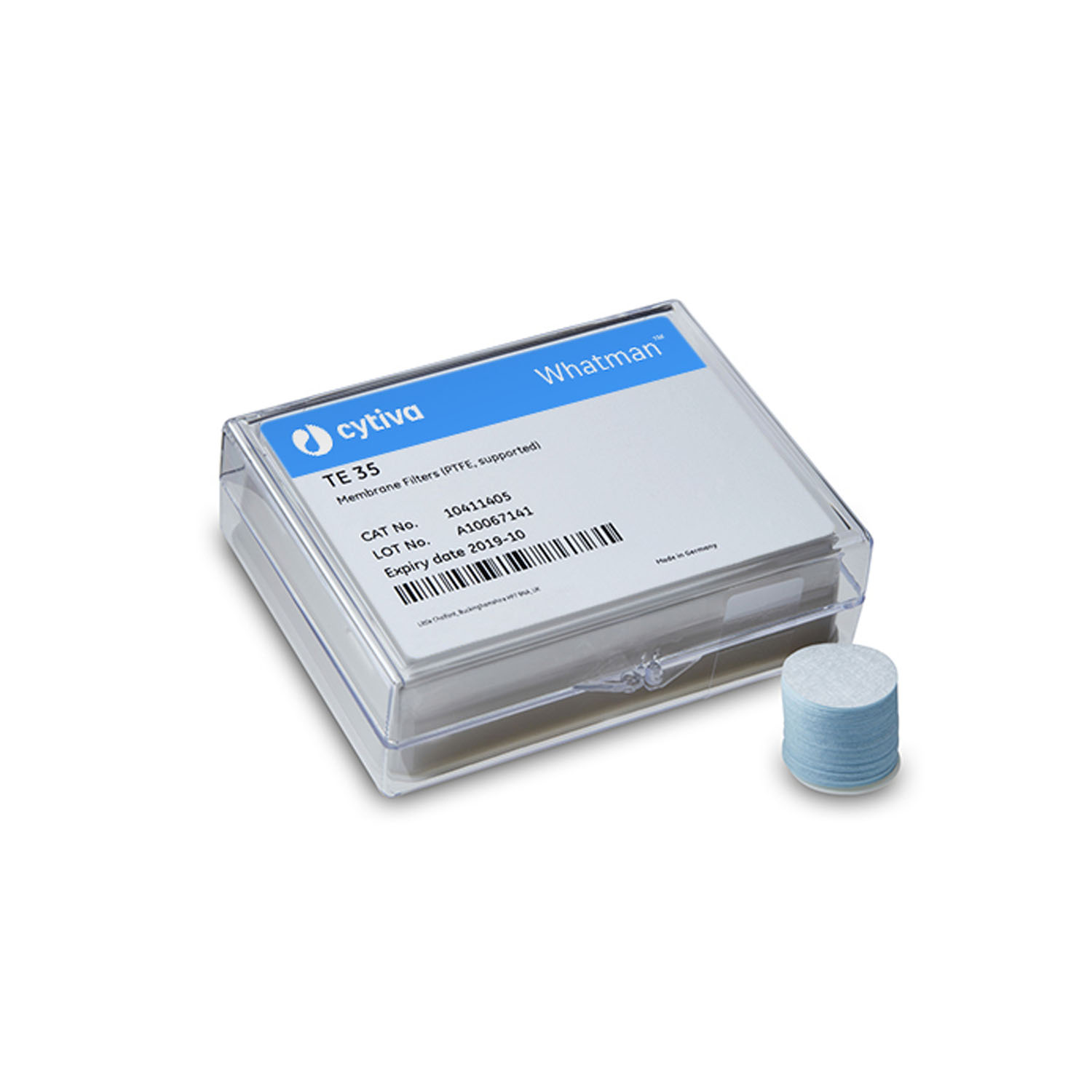 CYTIVA TEFLON (PTFE) MEMBRANES Membrane, TE Range TE 35, 50mm Dia, 0.2µm Pore Size, 50/pk Cytiva 10411413