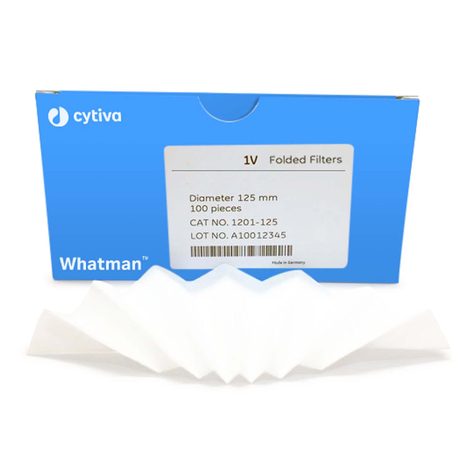 CYTIVA GRADE 1V QUALITATIVE FILTER PAPERS Grade 1V Folded Filter Paper,  Circle 32cm, 100/pk Cytiva 1201-320