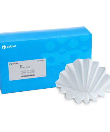 CYTIVA CELLULOSE FILTER PAPERS Filter Circles, 110mm Dia, Folded Prepleated Grade 5V, 100/pk Cytiva 1205-110