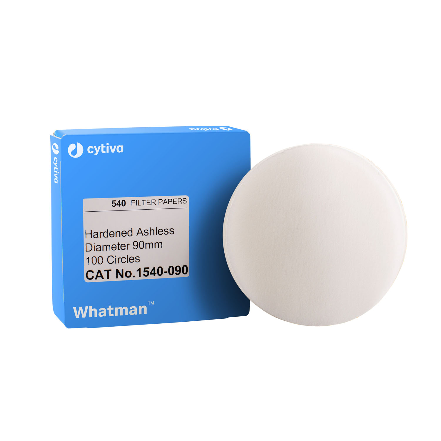 CYTIVA CELLULOSE FILTER PAPERS Filter Circles, 125mm Dia, Hardened Ashless Grade 540, 100/pk Cytiva 1540-125