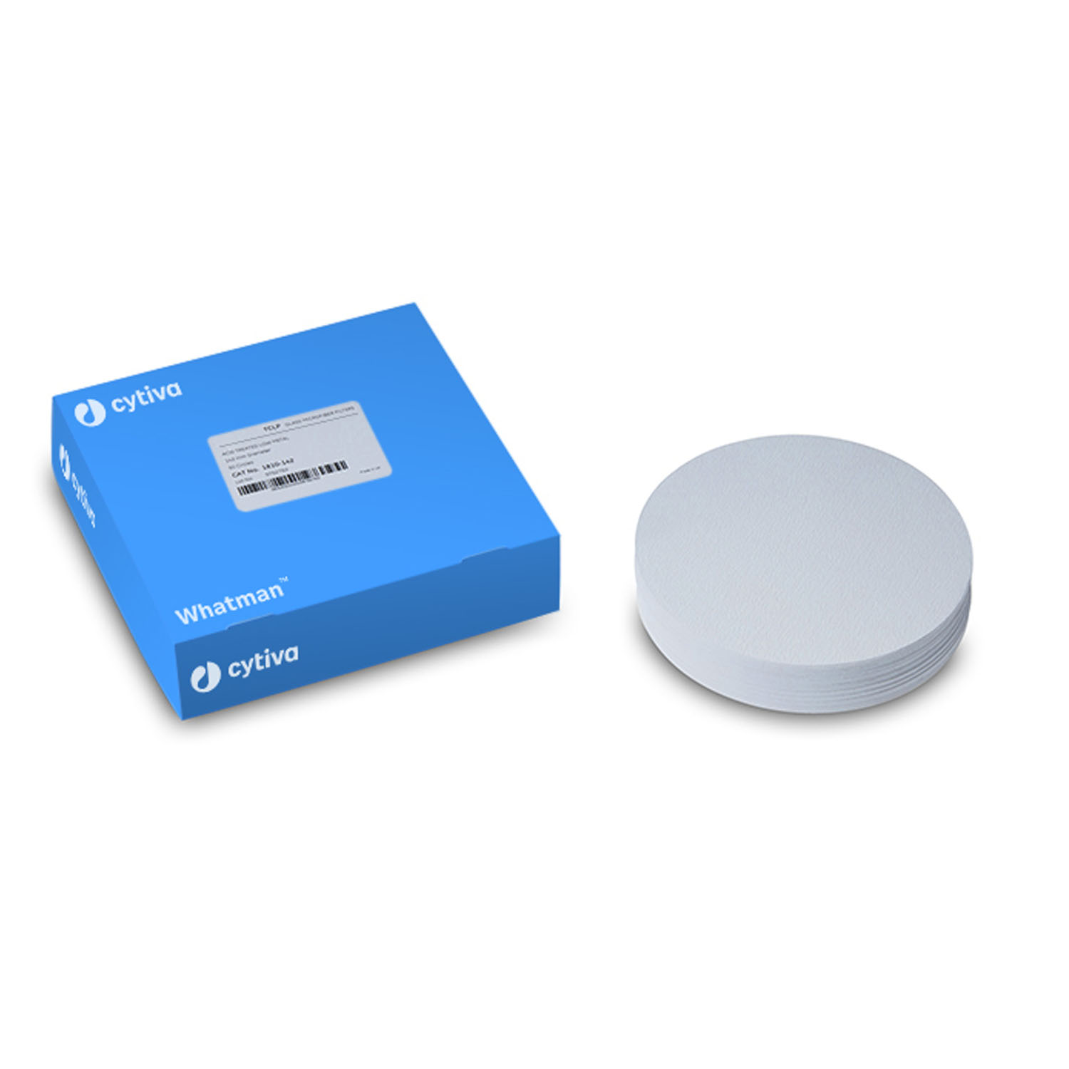 CYTIVA GLASS MICROFIBER FILTER PAPERS Filter Circles, 125mm Dia, Binder Free Acid Treated Low Metal TCLP, 50/pk Cytiva 1810-125