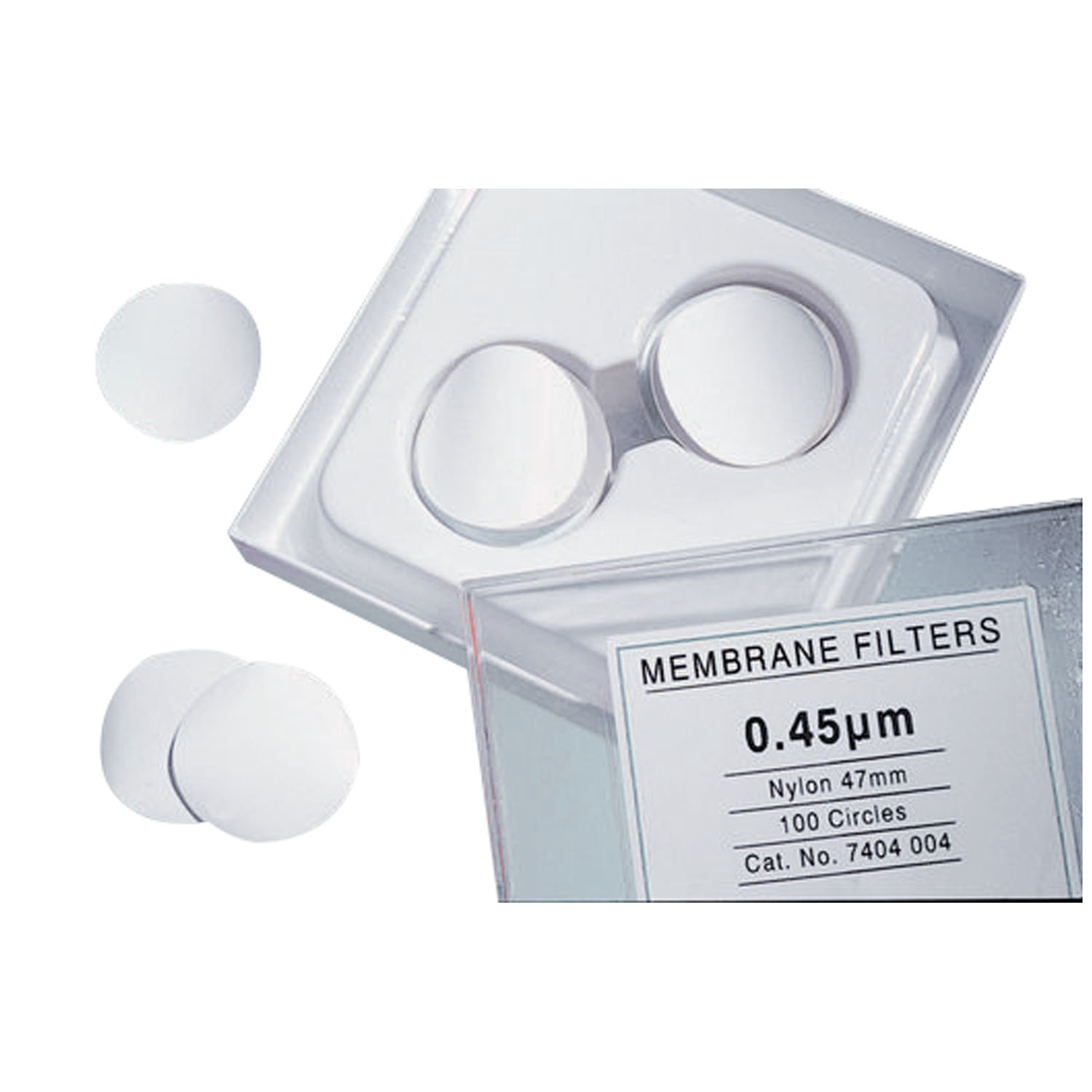 CYTIVA MEMBRANE FILTER PAPERS Filter Circles, 47mm Dia, Nylon, 0.2µm Pore Size, 100/pk Cytiva 7402-004