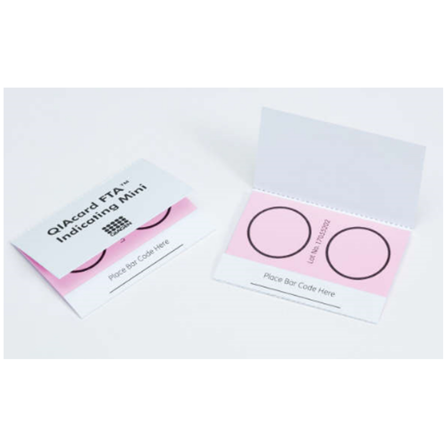 QIAGEN FTA NUCLEIC ACID COLLECTION Indicating FTA Mini Card, 125µl Sample Area, 250µl Total Volume, 2 Sample Areas, 100/pk (US Only) Qiagen, LLC WB120056