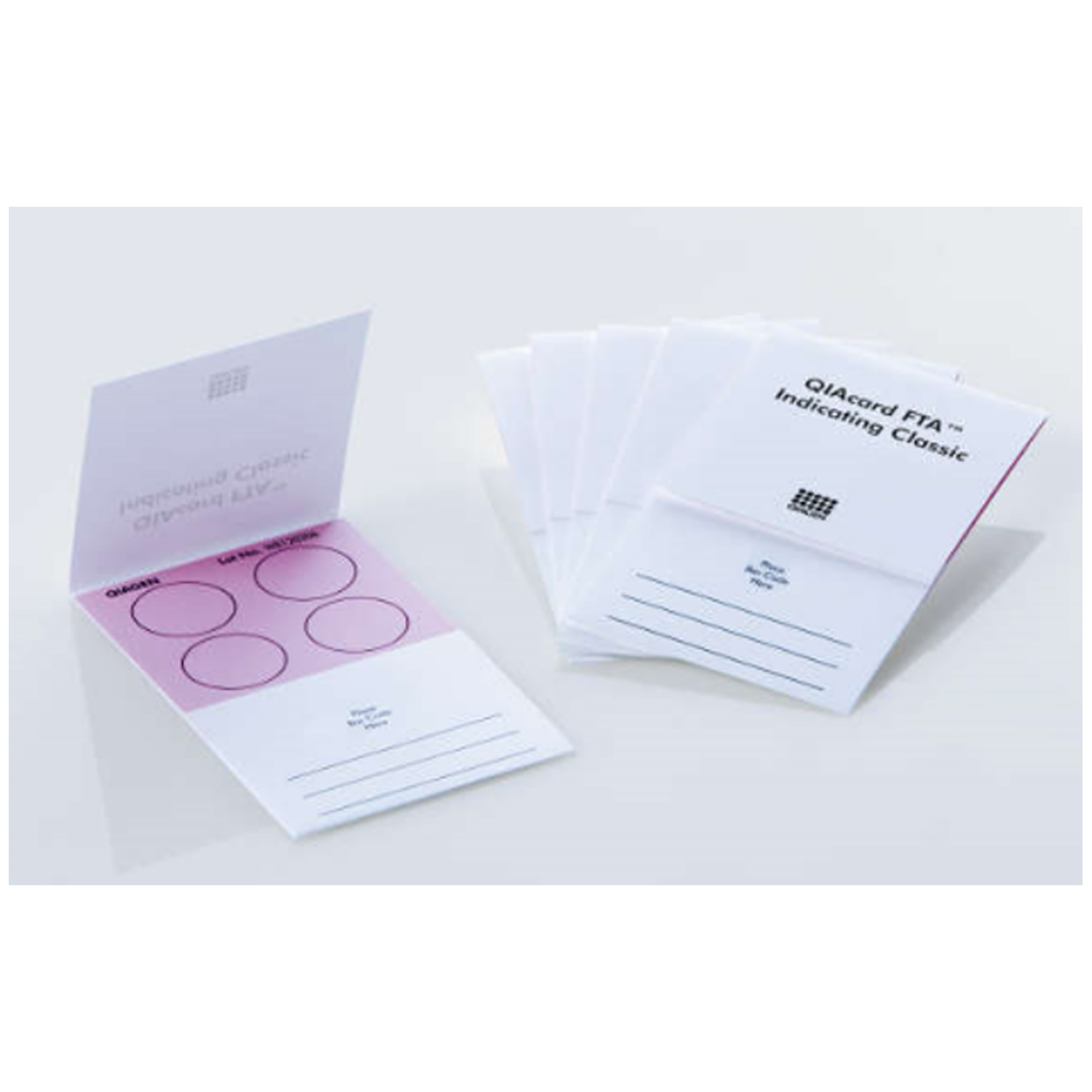 QIAGEN FTA NUCLEIC ACID COLLECTION Indicating FTA Classic Card, 125µl Sample Area, 500µl Total Volume, 4 Sample Areas, 25/pk (US Only) Qiagen, LLC WB120306