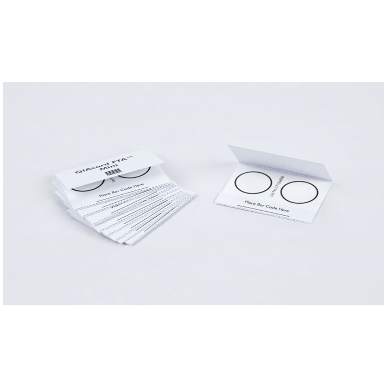 QIAGEN FTA NUCLEIC ACID COLLECTION FTA Mini Card, 125µl Sample Area, 250µl Total Volume, 2 Sample Areas, 25/pk (US Only) Qiagen, LLC WB120355